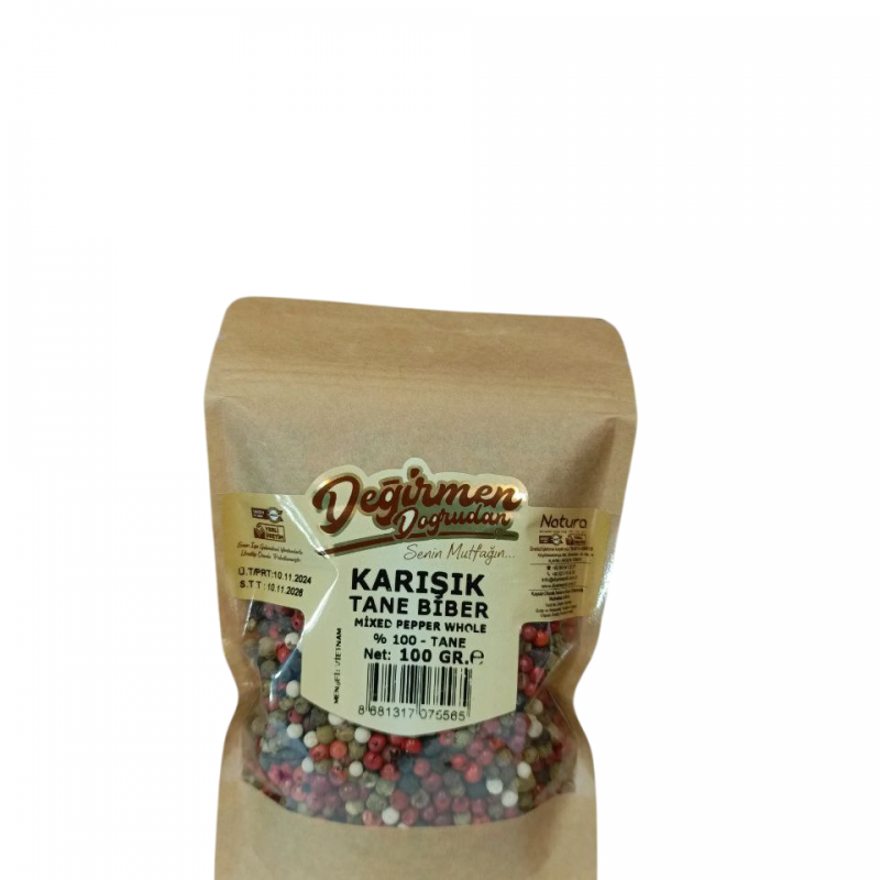 DEĞİRMEN Karışık Tane Biber 100 Gr